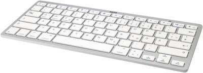 125135 Bluetooth-Tastatur KEY4ALL X510 Silber-Weiss Tastaturen/Nummernblöcke/Grafiktablets 125135