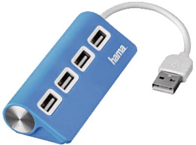 12179 USB 2.0 HUB 1:4 O.NETZ Blau Netzwerk-Produkte 12179